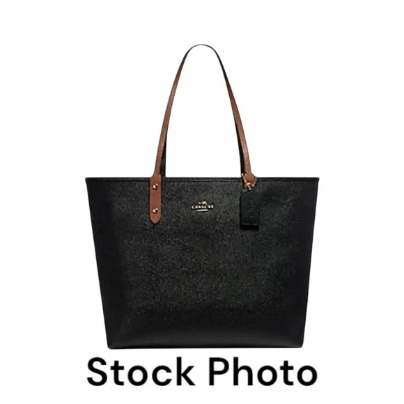 Coach Wild Heart Reversible City Tote Leopard Ocelot - Picture 11 of 13